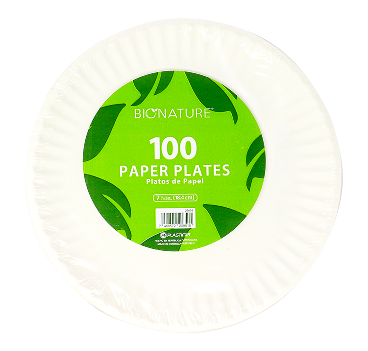 Bionature Plato Papel #6100 UND