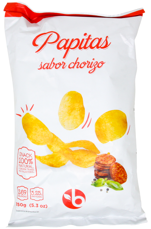 BRAVO PAPAS CHORIZO150 G