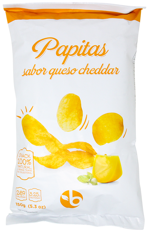 BRAVO PAPAS QUESO CHEDDAR 150 GR