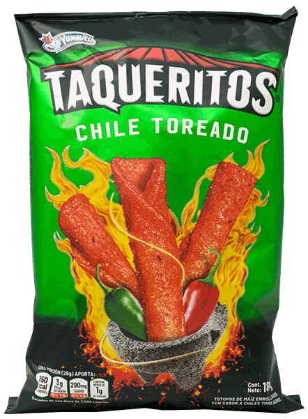 YUMMIES TAQUERITOS CHILE TOREADO 180 G