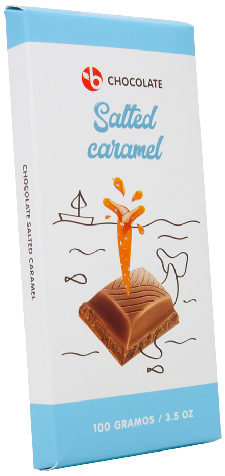 BRAVO CHOCOLATE RELLENO CON CARAMELO SALADO 80GR