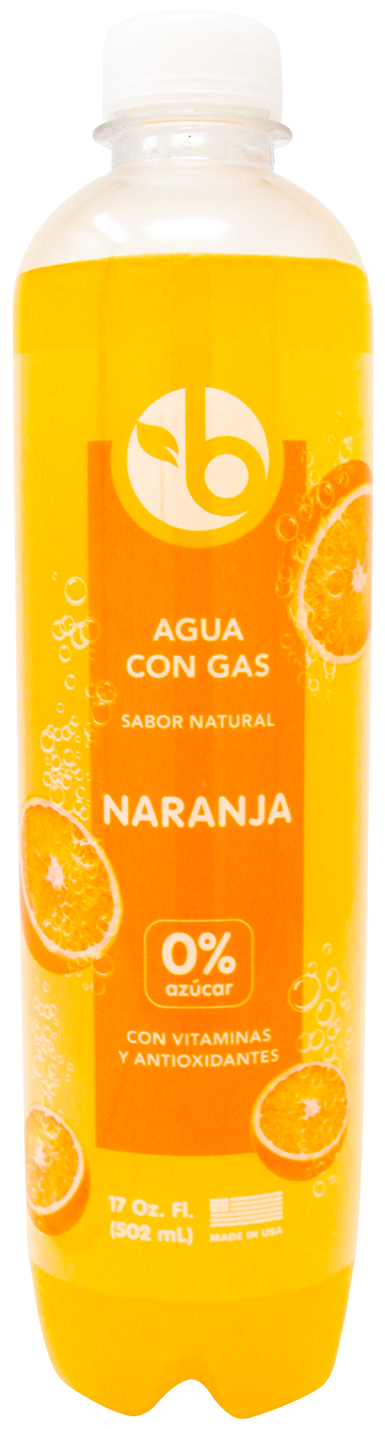 BRAVO SPARKLING ORANGE 17 OZ