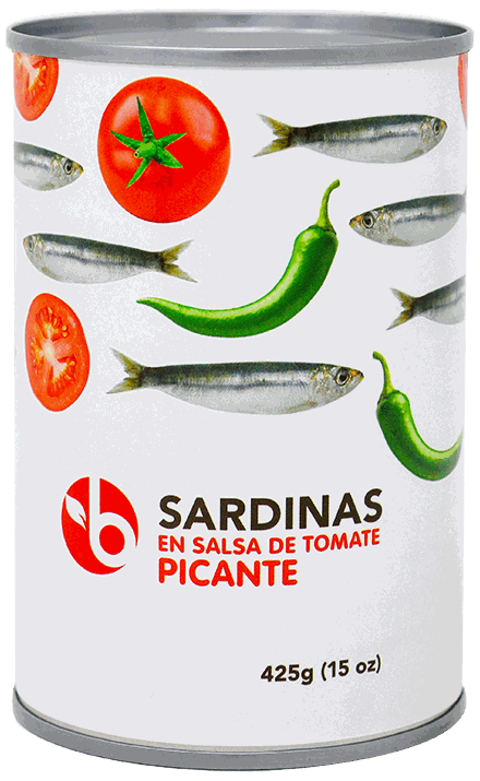 BRAVO SARDINA SALSA TOMATE PICANTE 425GR