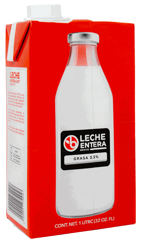 BRAVO LECHE UHT ENTERA 1LT