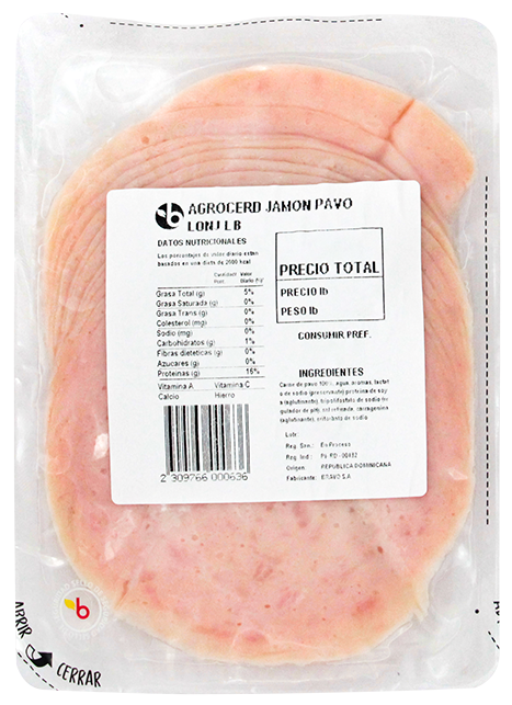 Agrocerd Jamon Pavo LonjLB