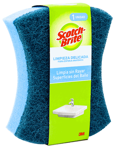 3M SCOTCH BRITE ESPONJA AZUL BAÑO