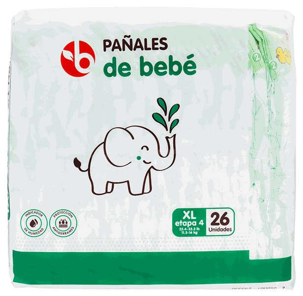 BRAVO PAÑALES XLARGE 26/1