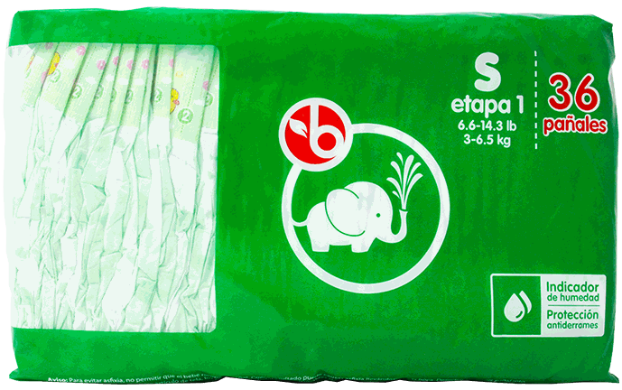BRAVO PAÑALES SMALL 36/1