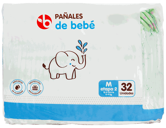 Bravo Pañales Mediano32 UND