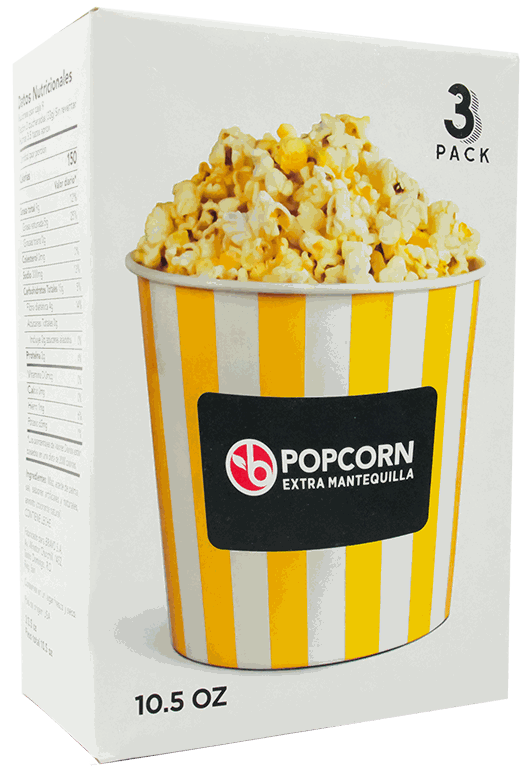 BRAVO POPCORN EXTRA MANTEQUILLA 3/3.5 OZ