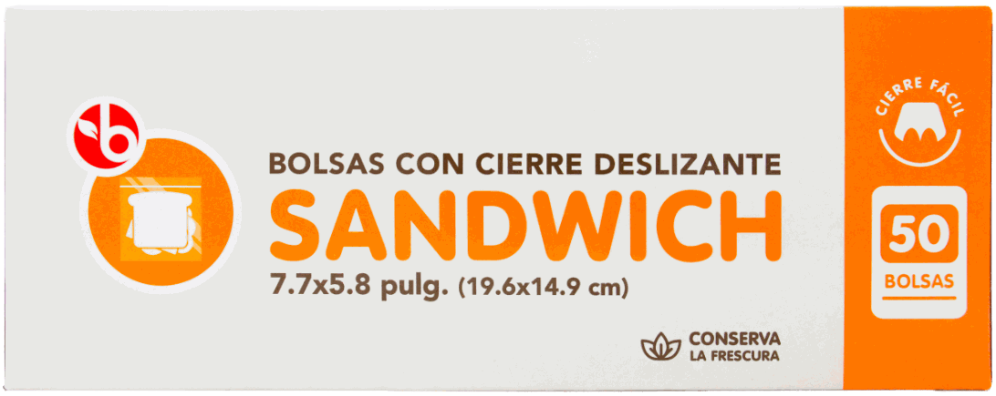 BRAVO BOLSAS P/SANDWICH 50/1