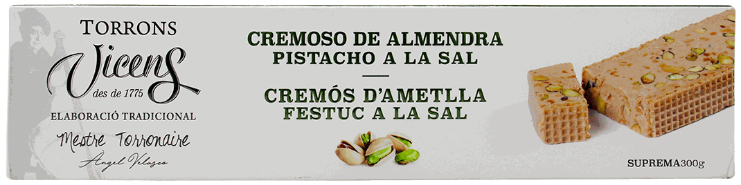 VICENS TURRON CREMOSO ALMD PISTACHO 300G