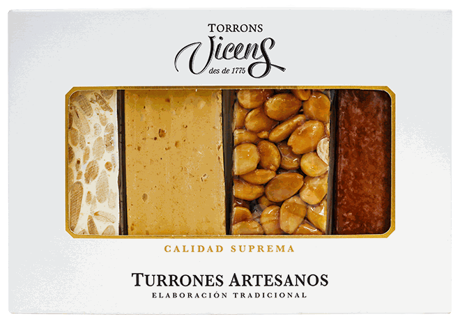 VICENS TURRON SURTIDO 4 X 80 G