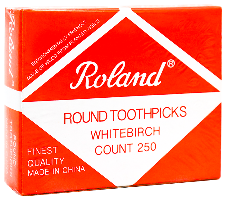Roland Round Wood Toothpicks250 UND