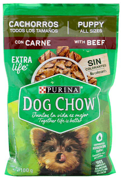 DOG CHOW CACHORRO CARNE POLLO 20X100 GR