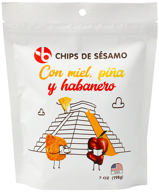 BRAVO CHIPS DE SESAMO DE MIEL DE HAB 7OZ