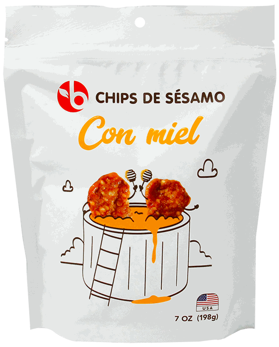 BRAVO CHIPS SESAMO TOSTADO CON MIEL 7 OZ