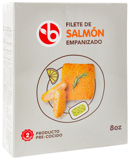 BRAVO FILETE DE SALMON EMPANIZADO 8OZ