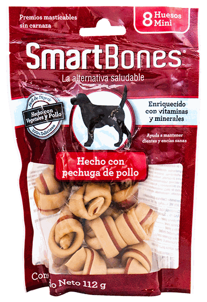 SMARTBONES HUESO DE POLLO MINI 8 UNID