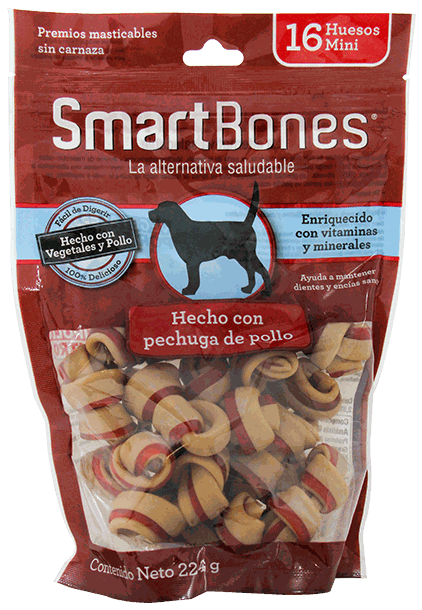 SMARTBONES HUESO DE POLLO MINI 16 UNID