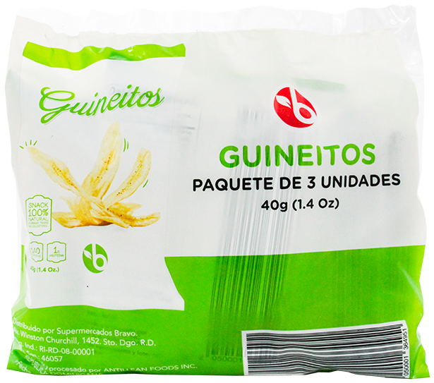 BRAVO 3 PACK GUINEITOS SAL 120 GR