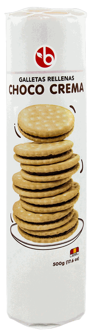 BRAVO GALLETA RELLENA CHOCOLATE 500 GR