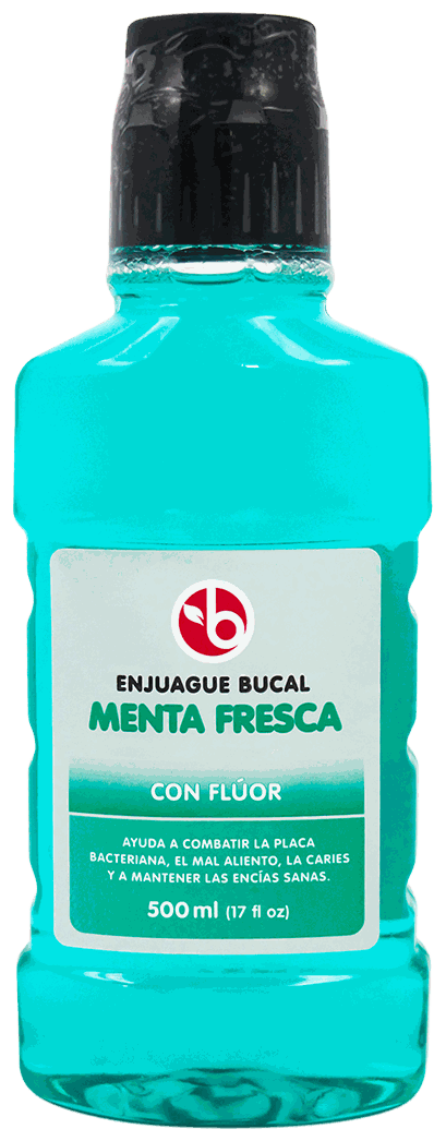 BRAVO ENJUAGUE BUCAL MENTA FLUOR 500ML
