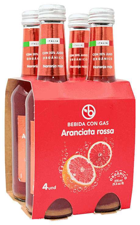 BRAVO SODA ORGANICA ARAN ROSSA 4PACK 275 ML