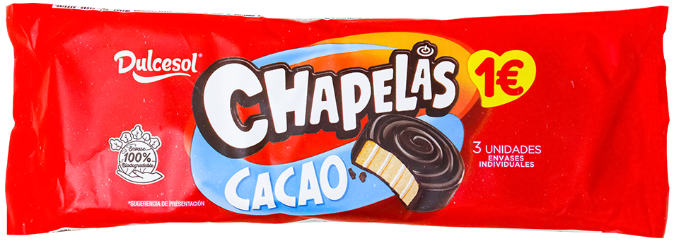 Dulcesol Chapela Choco 3 Und135 GR