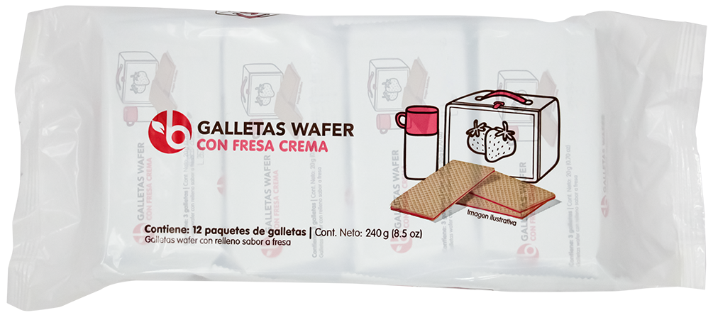 Bravo Wafer Fresa240 GR