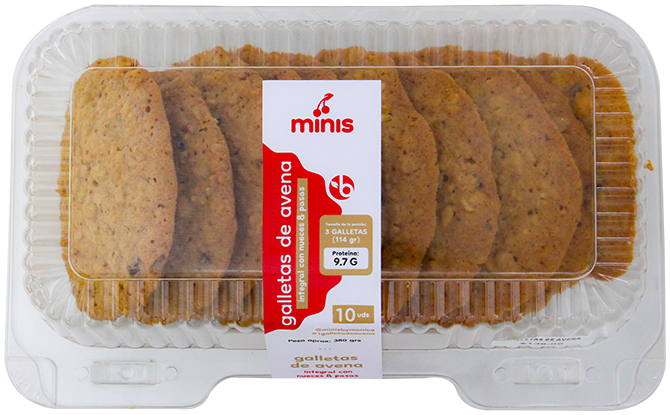 Sweet Minis Galletas De Avena Y NuecesPAQ