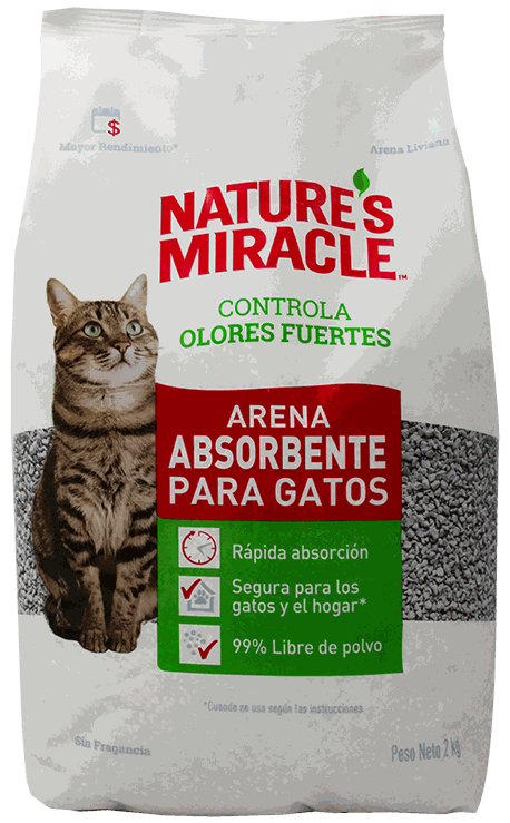 NATURES MIRACLE ARENA P/GATO S/OLOR 2KG