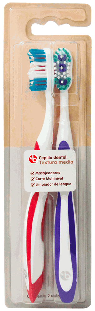 BRAVO CEPILLO MEDIO 2 PK
