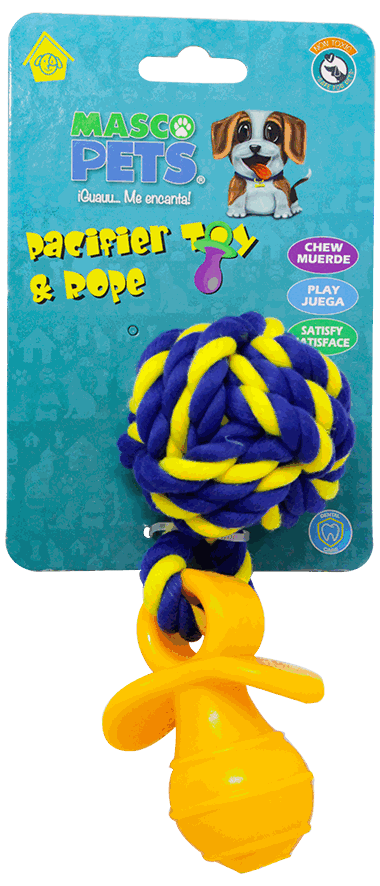 JUGUETE PERRO SOGA C/ CHUPETE