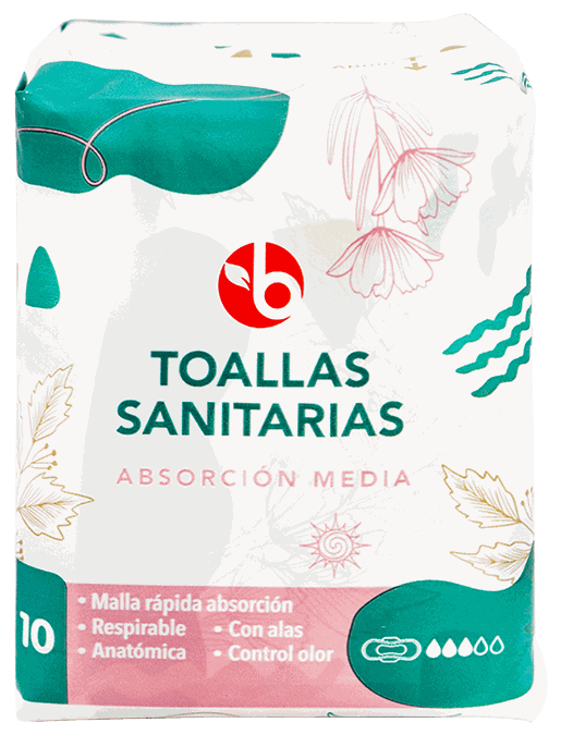 Bravo Toalla Sanitaria Media10 UND