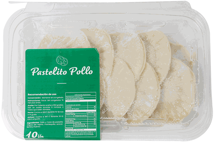 PASTELITOS POLLO 10/1