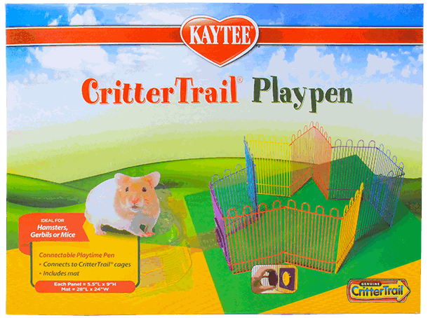 KT CRITTERTRAIL PLAYPEN W/MAT ROEDORES