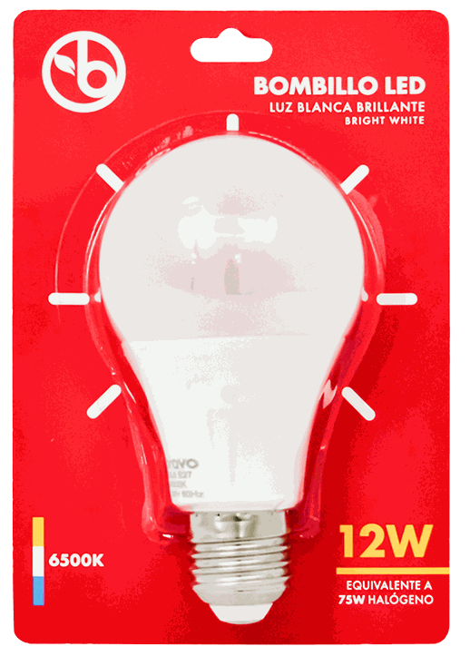 BRAVO BOMBILLO LED 12W 6500K