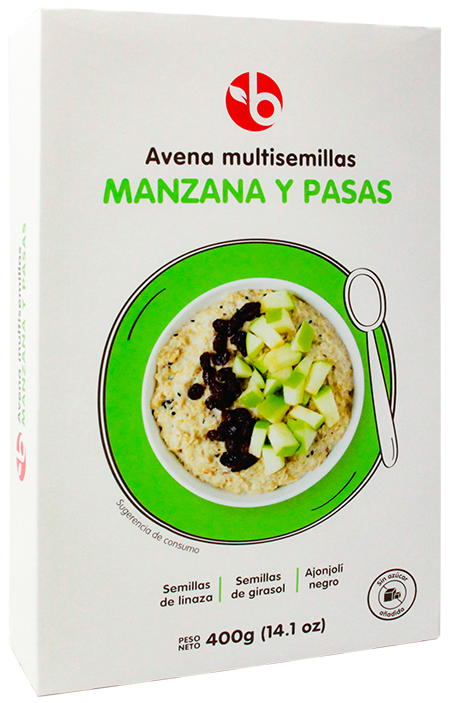 BRAVO AVENA INSTANT MANZANA 400 G