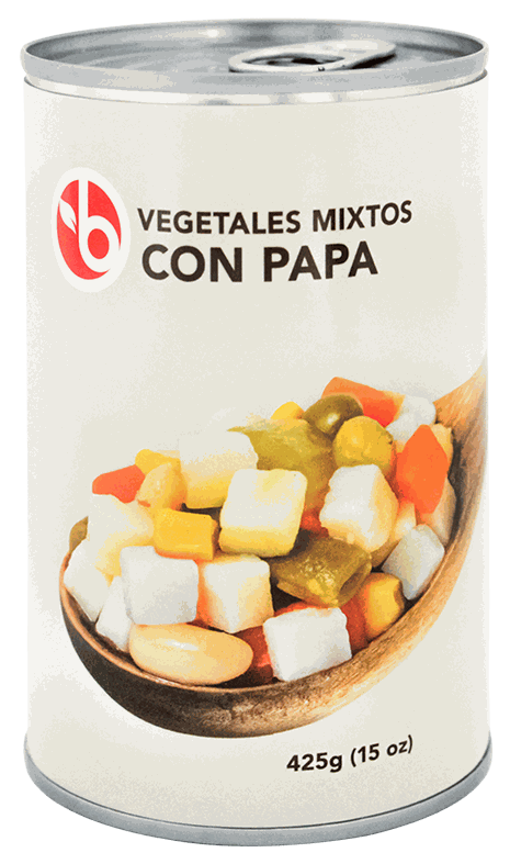 BRAVO VEGETALES MIXTOS CON PAPA 425 GR