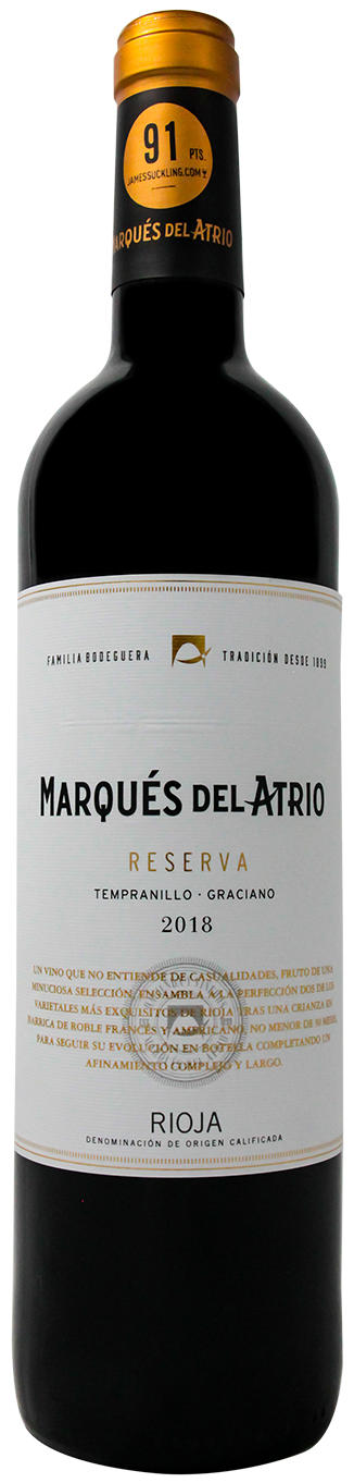 MARQUES DEL ATRIO VINO RESERVA 75 CL