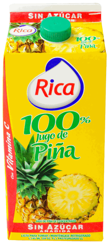 RICA JUGO DE PIÑA 100% S/AZUCAR 59 OZ