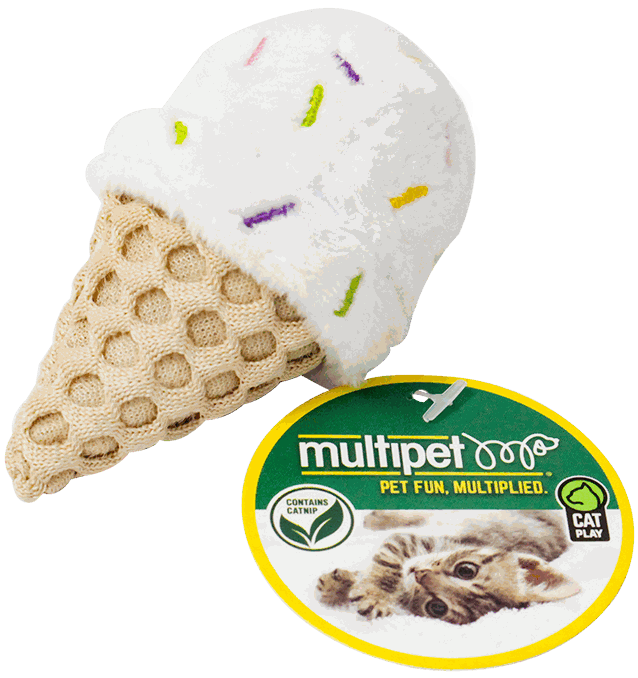 CENT MULTIPET ICE CREAM CONE CAT TOY