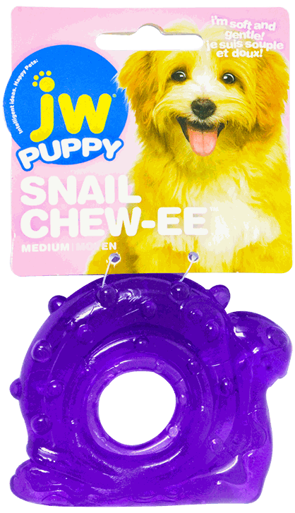 CENT JW PET SNAIL TEETHER PUPPY CHEW TOY