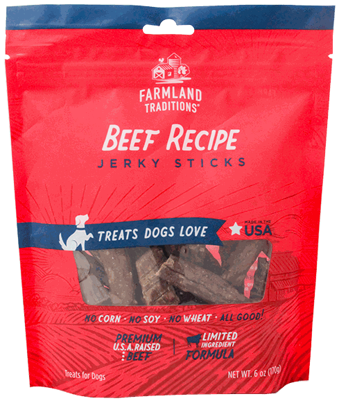 CENT FARMLAN TRADT BEEF JERKY SNACK DOG