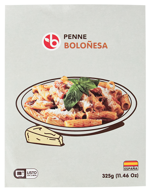 BRAVO PENNE BOLOÑESA 325 GR