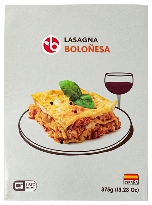 BRAVO LASAGNA BOLOÑESA 375 GR