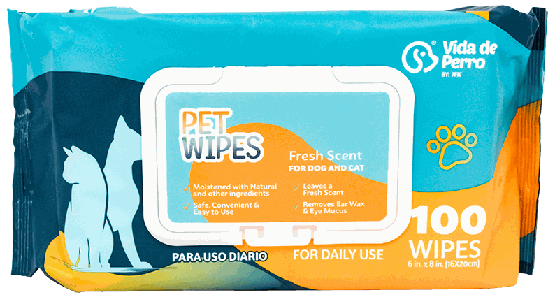 VPD WIPES P/MASCOTA 100 UND 15X20CM