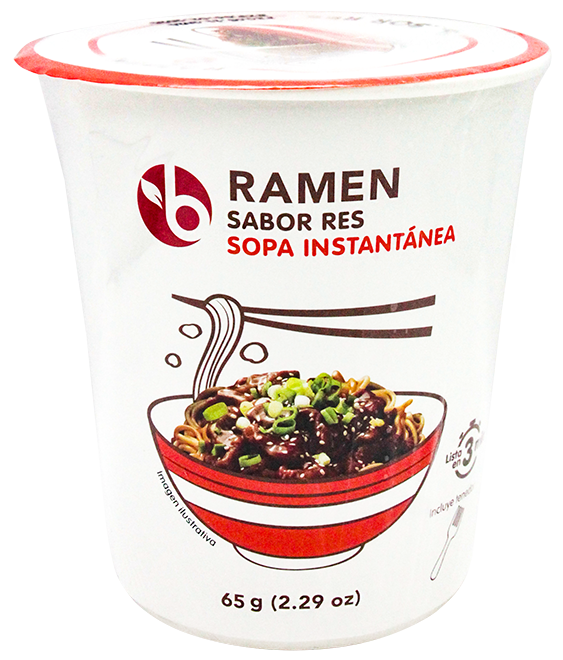 BRAVO SOPA RAMEN RES VASO 65 G