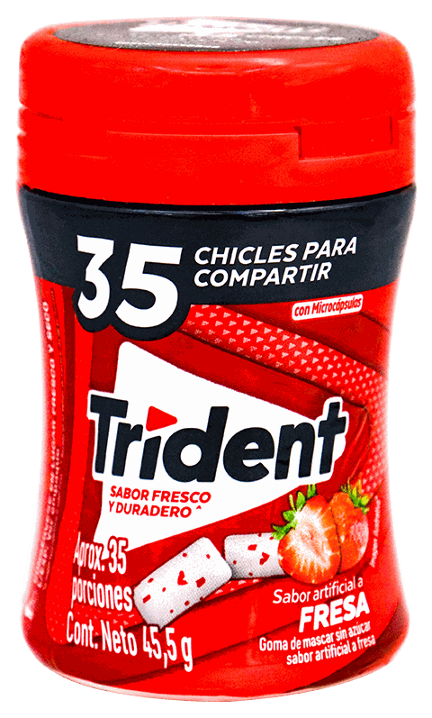 TRIDENT FRESA BOTELLA 35S